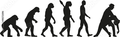 Dancing evolution couple tango