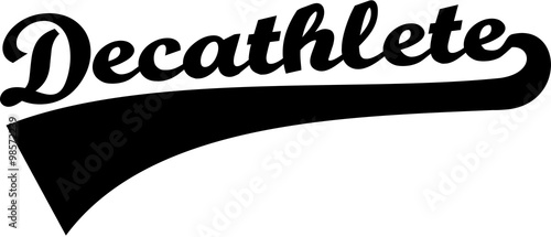 Decathlete word retro