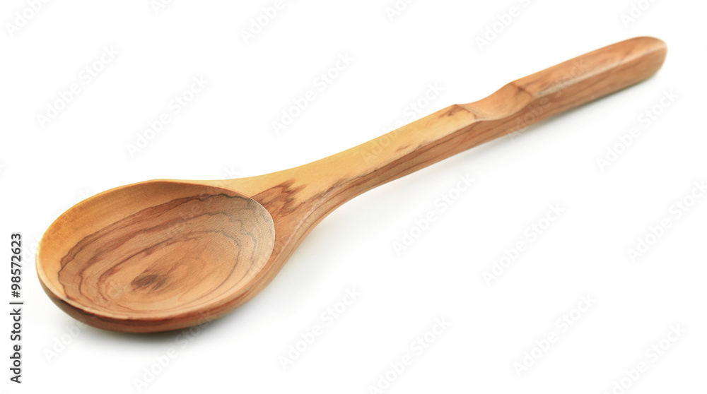 Wooden spoon isolated on white Wooden spoon isolated on white