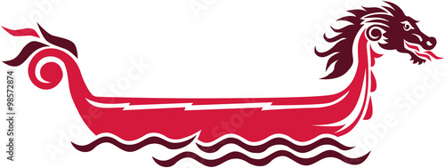 Red dragon boat