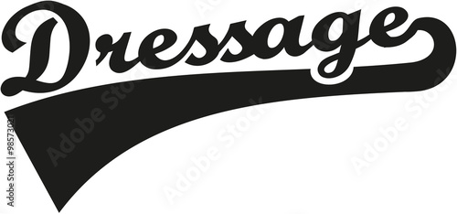 Dressage word retro