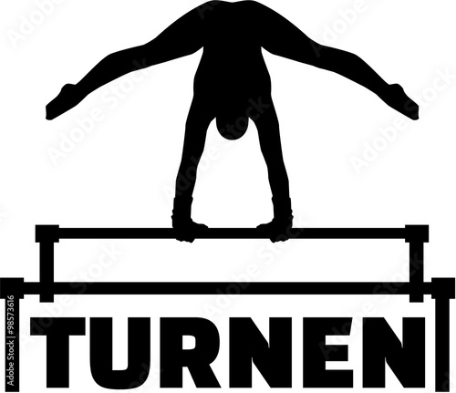 German word for gymnastics with uneven bars