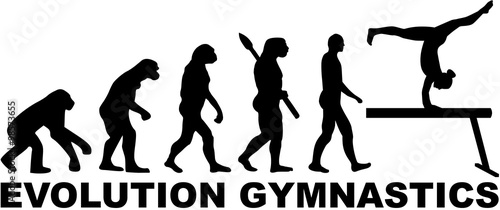 Evolution gymnastics with balance beam
