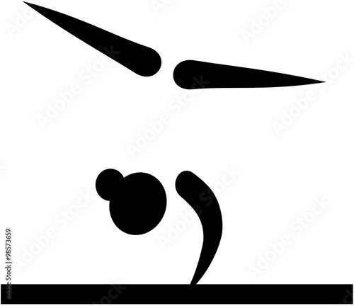 Balance beam symbol
