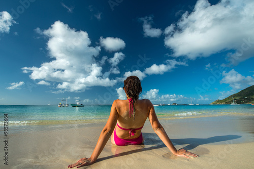 Grand Case beach, Saint Martin, French West Indies