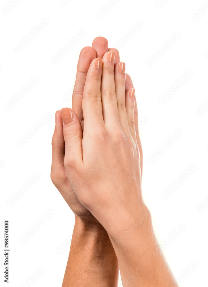 Hands close-up Hands close-up