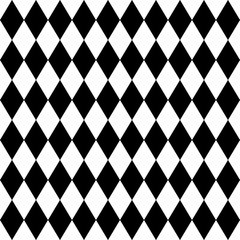 Papier peint photo Noir et blanc patrons Motif arlequin losanges noir blanc  © Sylvie Bouchard