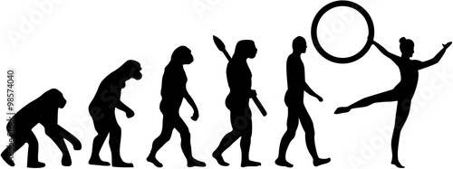 Gymnastics evolution with hoop