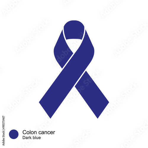 colon cancer ribbon vector
