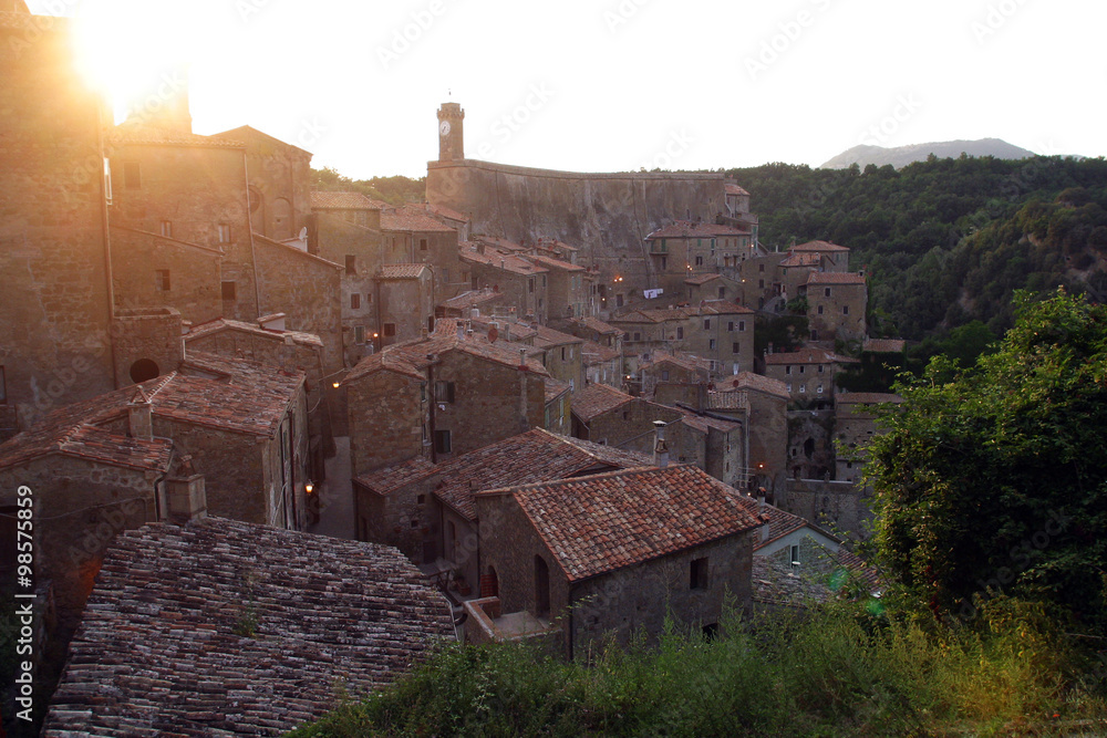 Toscana,il paese di Sorano,Grosseto.
