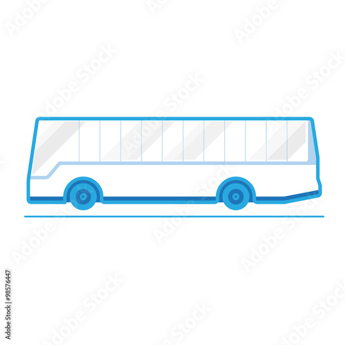 Travel Bus, transportation vehicles, Flat style vector illustration