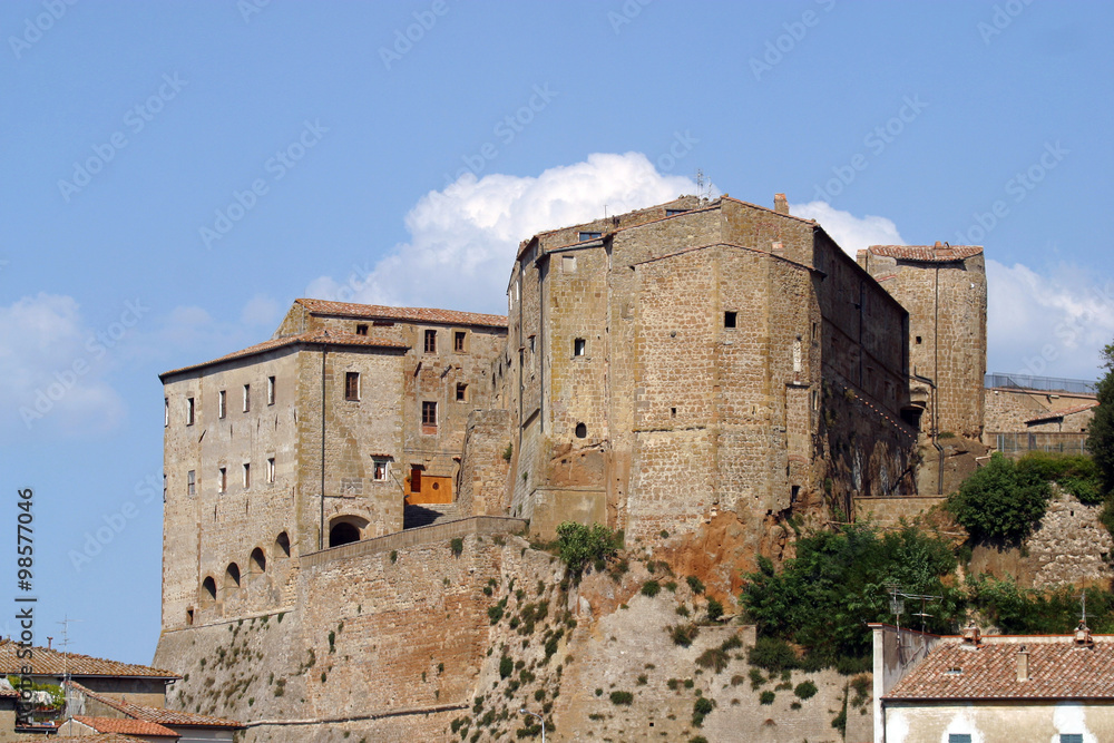 Italia,Toscana,Sorano. La Fortezza Orsini.