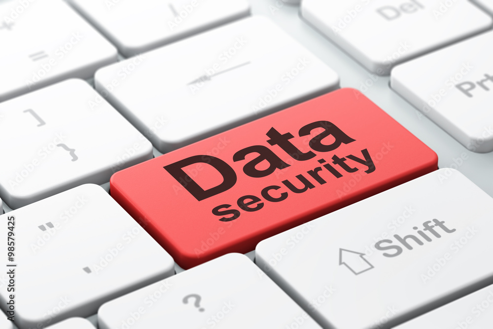 Privacy concept: Data Security on computer keyboard background Privacy concept: Data Security on computer keyboard background