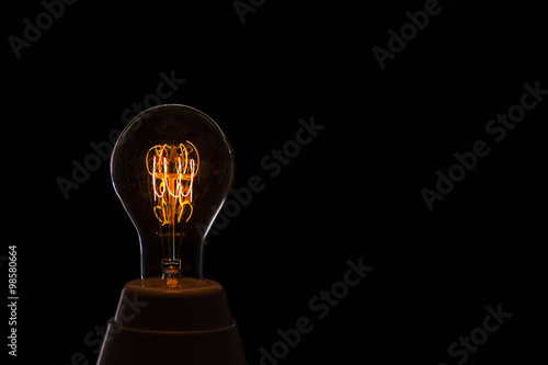 Obraz na płótnie old electric lamp w salonie