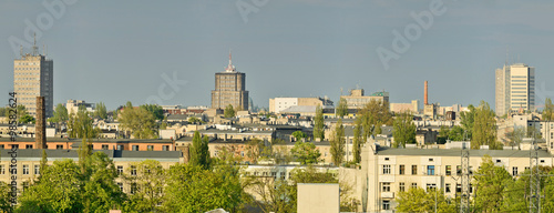 Łódź, Polska -Stitched Panorama
