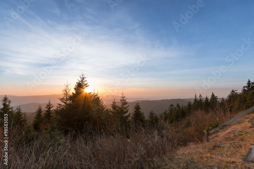 Sonnenuntergang im Schwarzwald