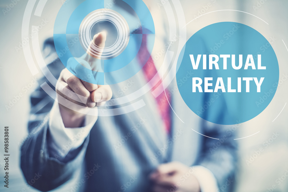 Virtual reality business concept image. Virtual reality business concept image.