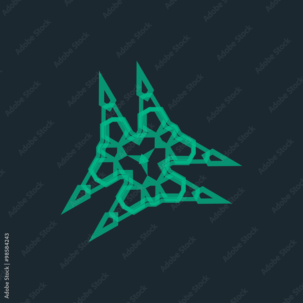 Vector ornamental background with pattern style Vector ornamental background with pattern style