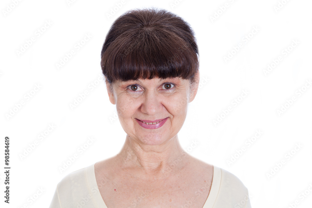 Portrait of elderly good looking woman Portrait of elderly good looking woman