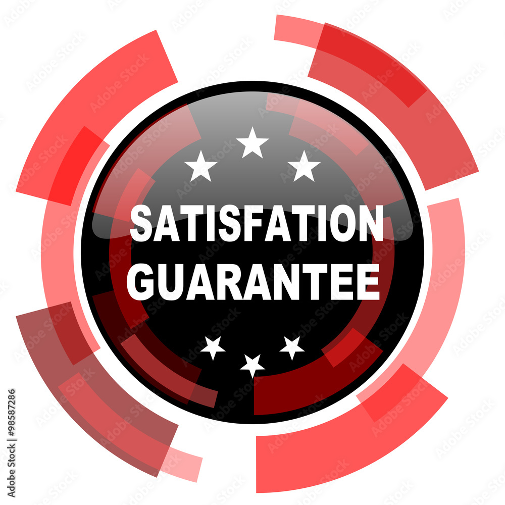 satisfaction guarantee red modern web icon satisfaction guarantee red modern web icon