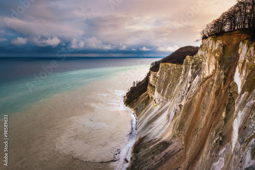 The cliffs at Mons Klint, Denmark photo