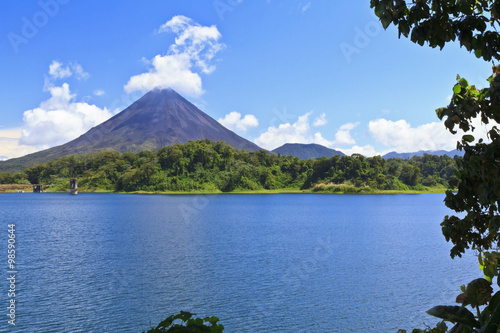 Arenal Volcano and Lake Vignette