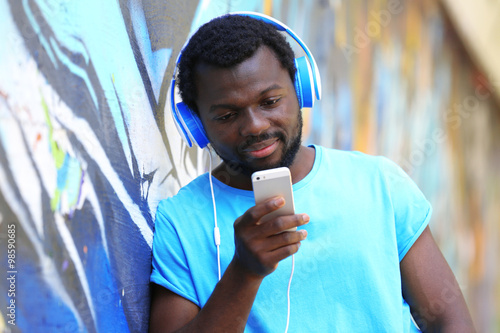 African American man with h...