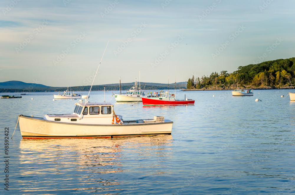 Fishing Boats at Dusk, Bar Harbor, Maine