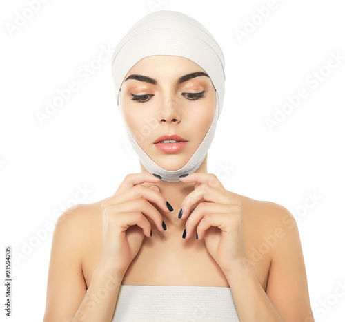Young beautiful woman with ...