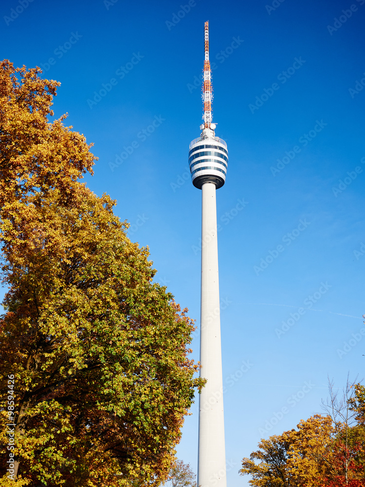 Fototapeta premium Fernsehturm Stuttgart