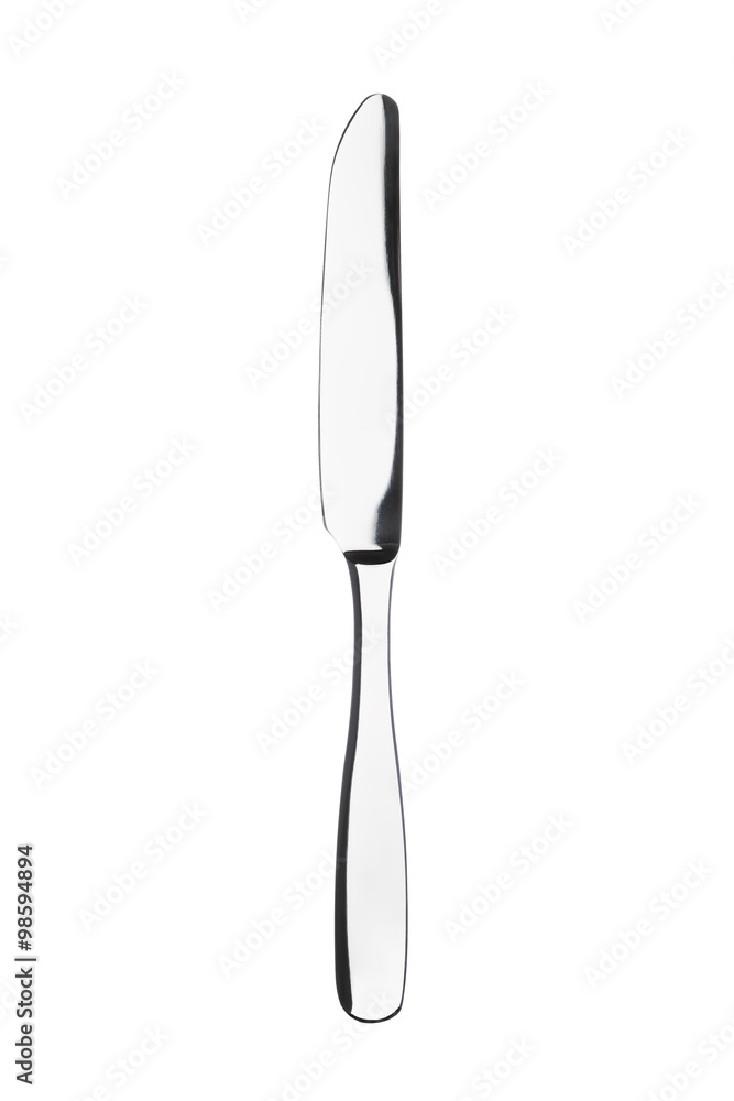 Silver knife isolated on white background Silver knife isolated on white background