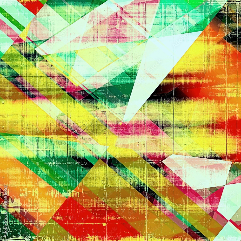 Fototapeta premium Grunge texture, distressed background. With different color patterns: yellow (beige); red (orange); green; white; black