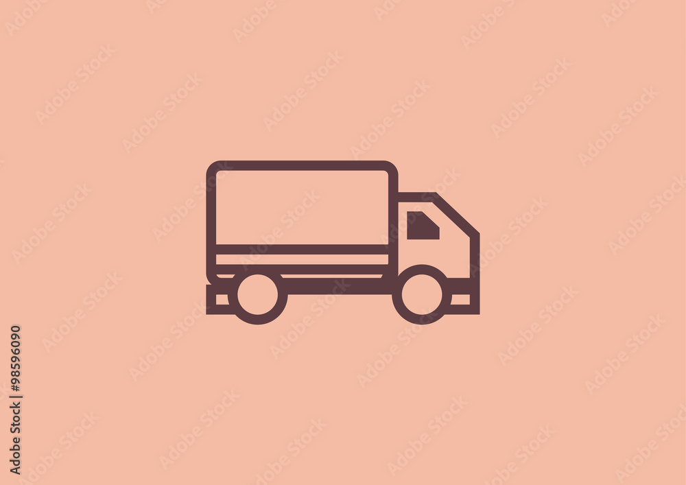 Cargo Truck Icon Logo Cargo Truck Icon Logo