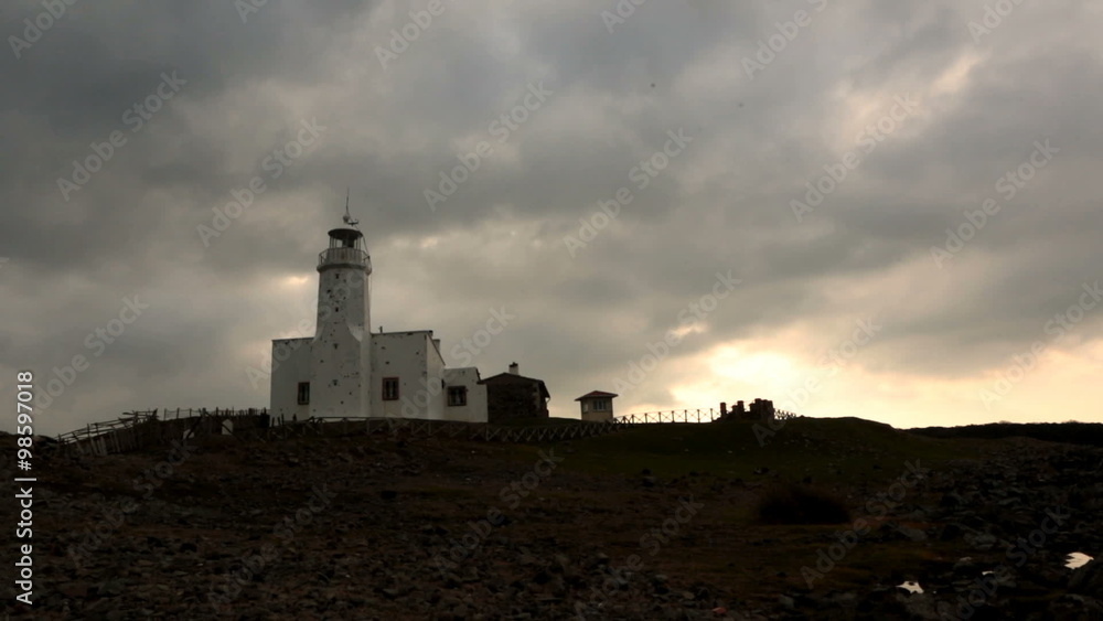 Time Lapse video of lighthouse and dramatic clouds Time Lapse video of lighthouse and dramatic clouds