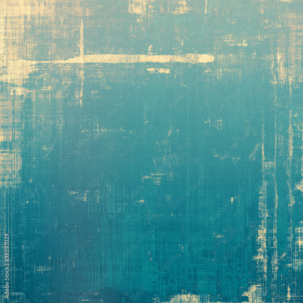 Old antique texture or background. With different color patterns: yellow (beige); brown; blue; cyan