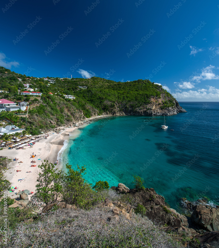 Shell beach, Saint Barth, French West Indies