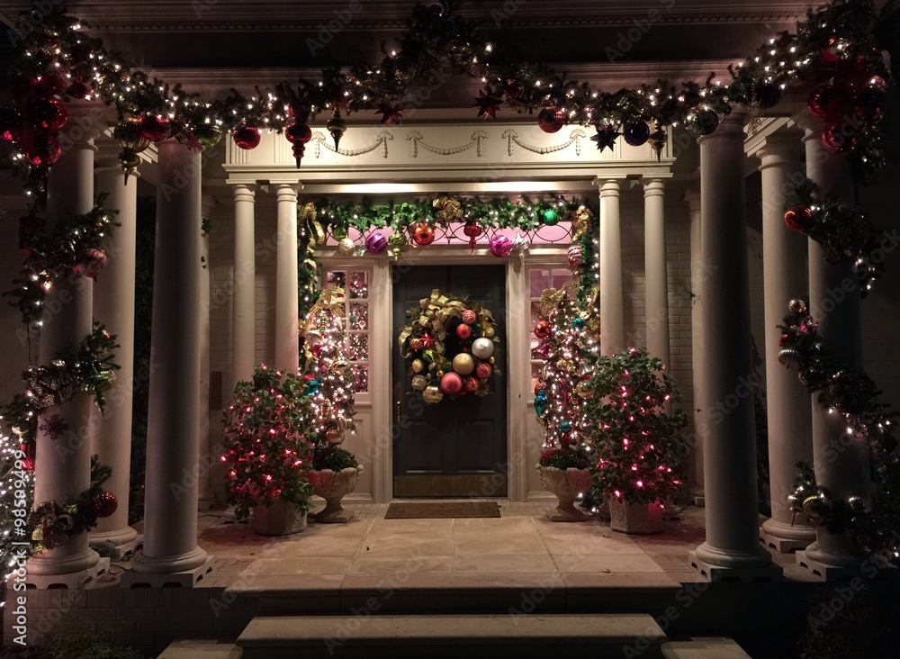 Christmas front door decorations 