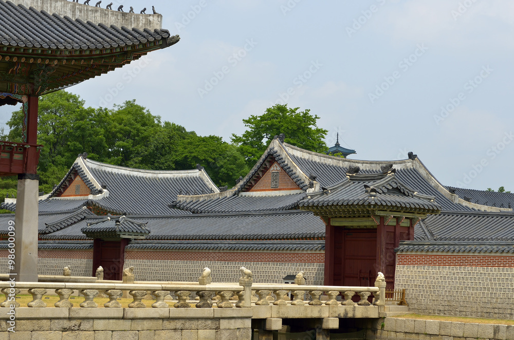 Fototapeta premium Gyeongbok Palace, Seoul, Korean Republic ..