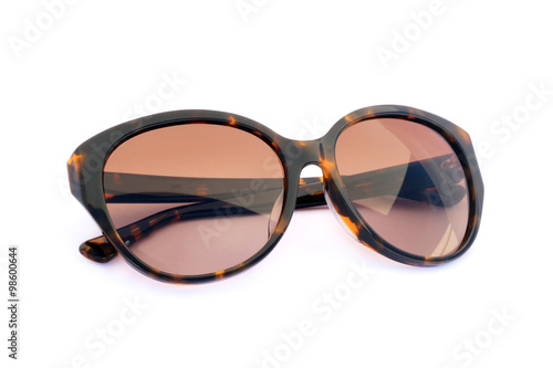 Image of sunglasses on a white background