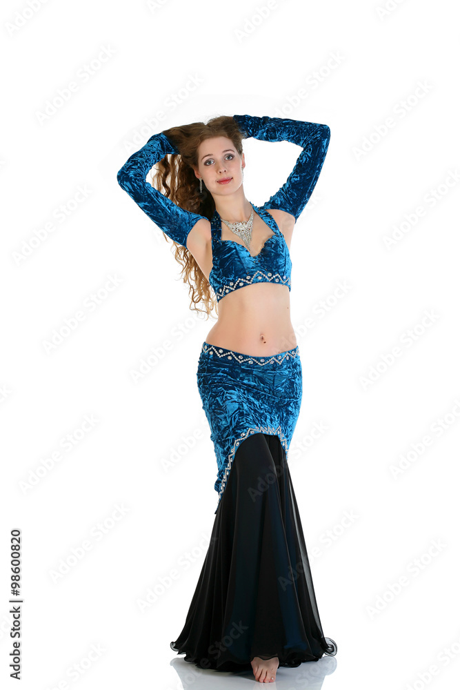 Arabic dance performed by a beautiful woman Arabic dance performed by a beautiful woman