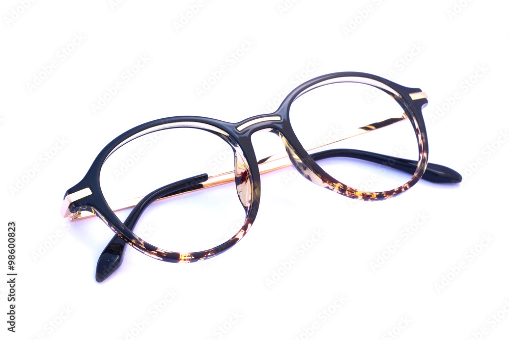 Image of eyeglasses on a white background Image of eyeglasses on a white background