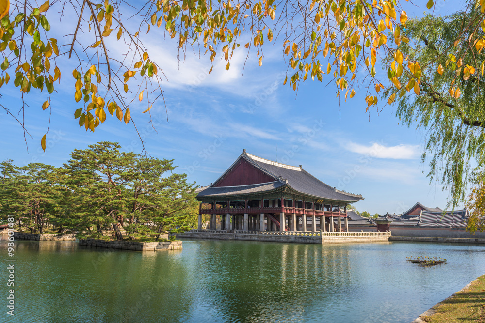 Pavilion at Gyeongbokgung Palace in Seoul ,Korea Pavilion at Gyeongbokgung Palace in Seoul ,Korea