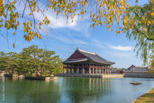Pavilion at Gyeongbokgung Palace in Seoul ,Korea