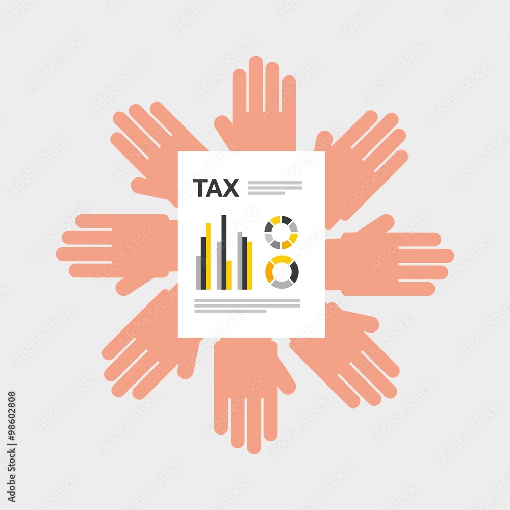 Obraz premium tax day design