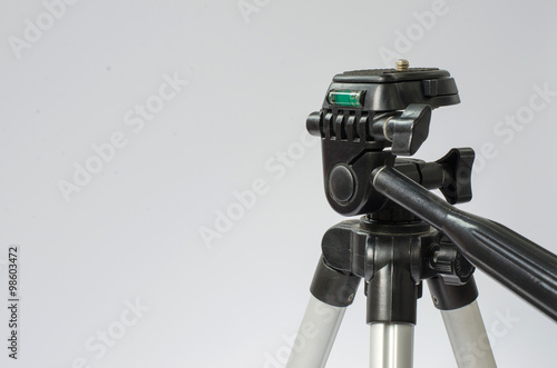 crose up of head mini tripot on white background