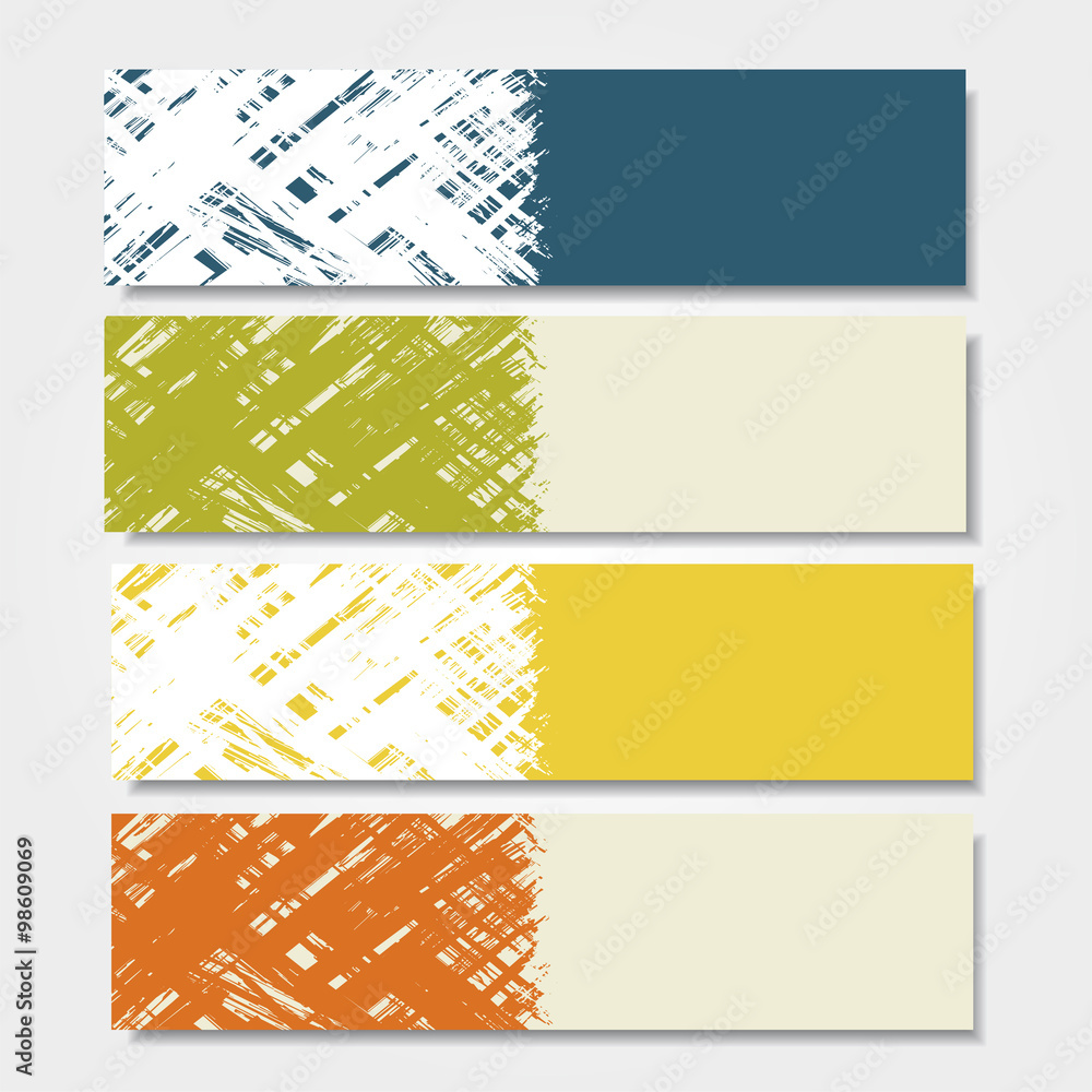 Fototapeta premium Grunge banner template. Vector illustration