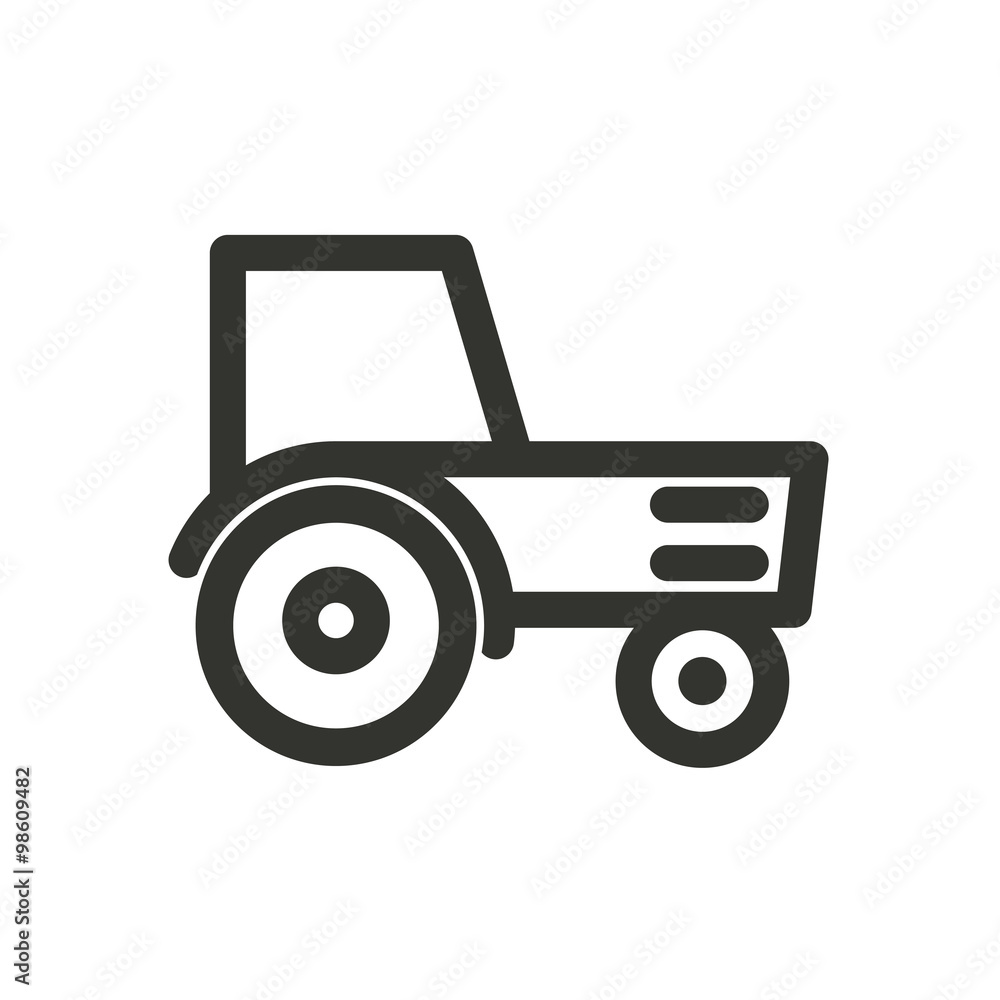 Tractor - vector icon. Tractor - vector icon.