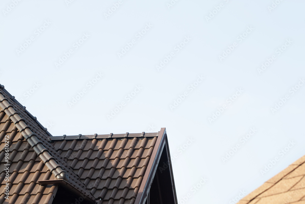 Roof and blue sky