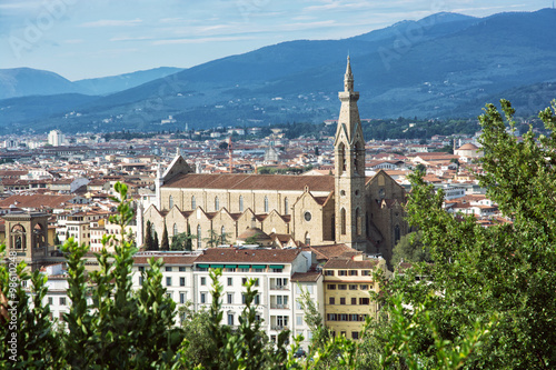 Basilica of Santa Croce, Florence, Italy, travel destination photo