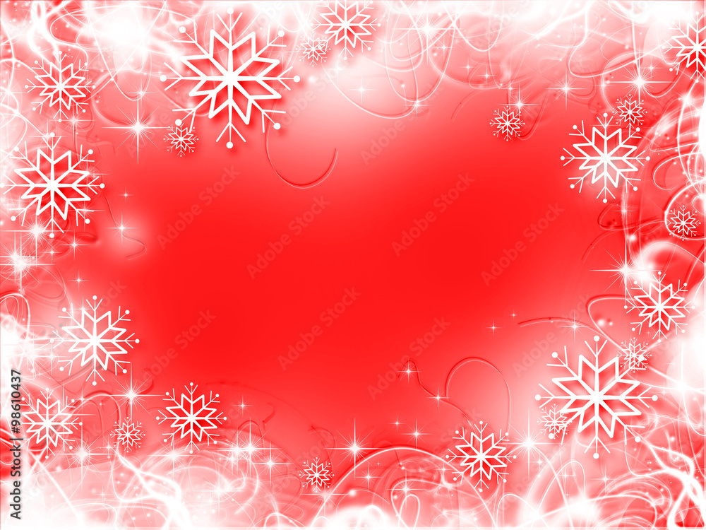 snowflakes and stars descending on background snowflakes and stars descending on background